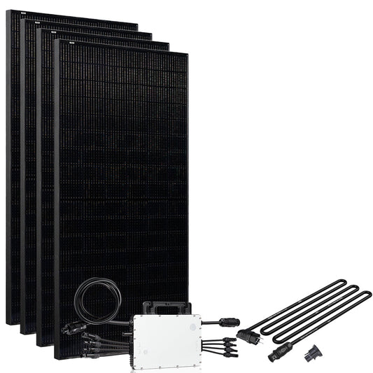 1640W PV-Solaranlage Full Black Schuko-Anschluss